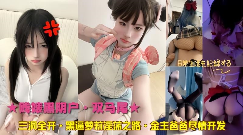 贱婊黑阴户·双马尾★三洞全开·黑逼萝莉淫荡之路·金主爸爸尽情开发