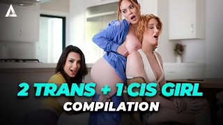 OOPSIE - 2 个跨性别   1 个顺式女孩三人行合辑！三明治、DP、无鞍、深喉等等！