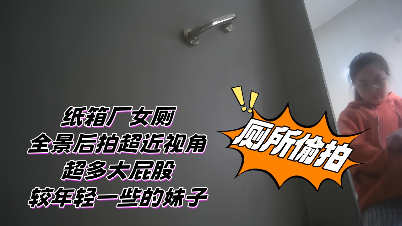 纸箱厂女厕 全景后拍超近视角 超多大屁股较年轻一些的妹子